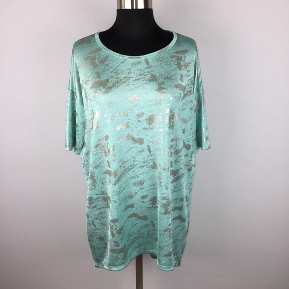 LuLaRoe Irma Elegant Collection XS Tunic Top Shimmer Metallic Strokes - Picture 1 of 12